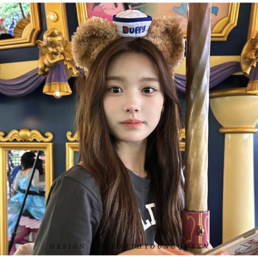 복실 곰돌이 모자 머리띠 헤어밴드