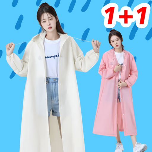 젤피온 우비 남여공용 레인코트 고급형 다회용