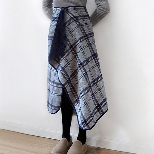 사니사니 극세사 망토 똑딱이 무릎 입는 담요