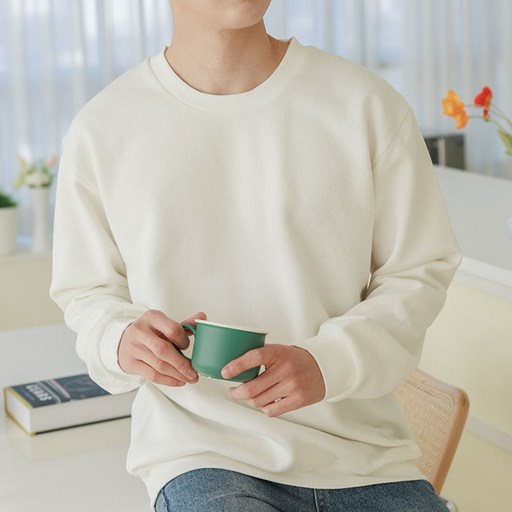 예스플러스기모 베이직 맨투맨남녀공용S사이즈3XL빅사이즈