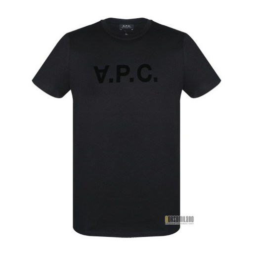 A.P.C.(아페쎄) 아페쎄 남성 VPC 로고 블랙 반팔티 COBQX H26943 LZZ