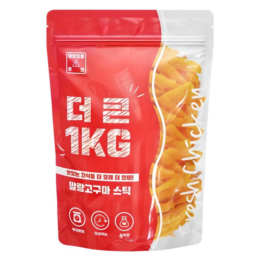 이수펫 강아지 더 큰 간식, 말랑고구마스틱, 1kg, 1개