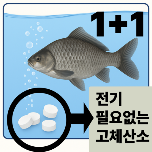 케이엔알 고체산소 산소발생 기포기 낚시 해루질 20개