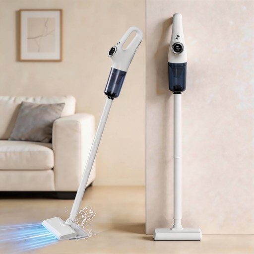 다루마 차이슨 무선 청소기 물걸레키트 포함 가벼운 자취방 원룸 미니 소형 핸디 청소기 진공 머리카락, DVC520, 화이트