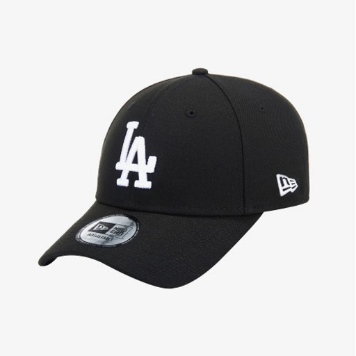 [AK PLAZA] [뉴에라][공용]MLB LA 다저스 베이직 화이트 온 블랙 볼캡(12836258)