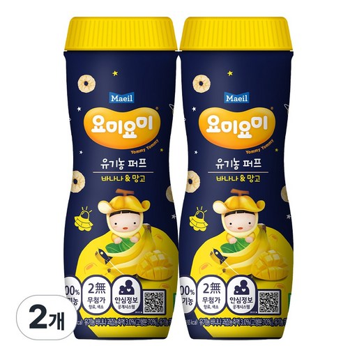 요미요미 오가닉퍼프 바나나&망고