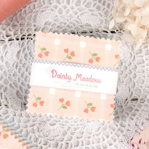 MODA fabrics 퀼트원단 Dainty Meadow 컬렉션 조각원단 76컷 세트