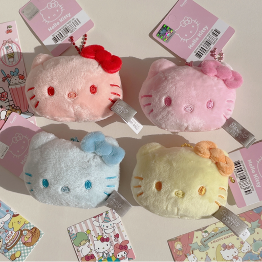 (정품) Hello Kitty 얼굴 인형 키링