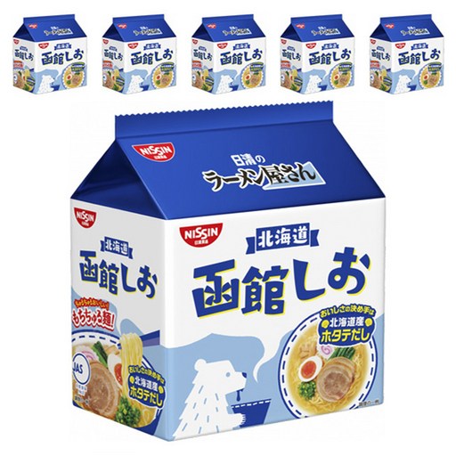 닛신 라멘 가게 홋카이도 하코다테 시오라멘 5개입
