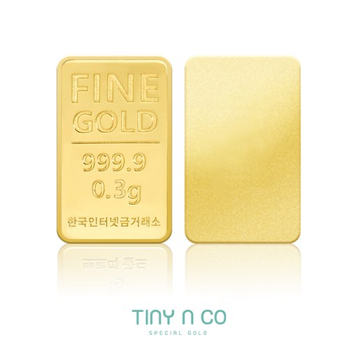 [타이니앤코] 순금 24K 타이니앤코 골드바 돌반지 0.3g