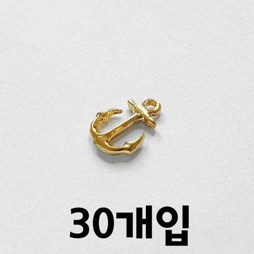 30개입 골드도금 미니 닻모양 앵커 모티브