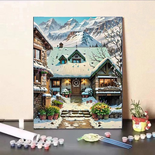 DIY 명화그리기 유화 그림 그리기 아크릴화 30*40cm