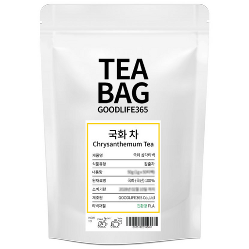 굿라이프365 친환경 티백망 국화차 삼각티백