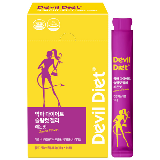 악마다이어트 슬림컷 젤리 레몬맛 14p