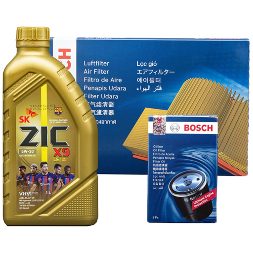 싼타페 DM 2.02.2 디젤 엔진오일 세트 지크 X9 LS 5W30 7L 보쉬 필터 A 2445 O 0096, 1개