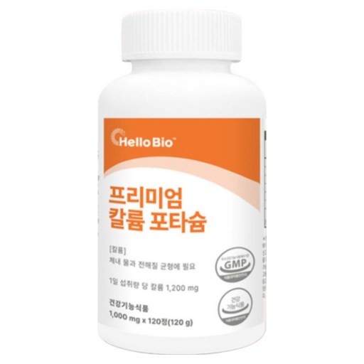 헬로바이오 프리미엄 칼륨 포타슘 120g