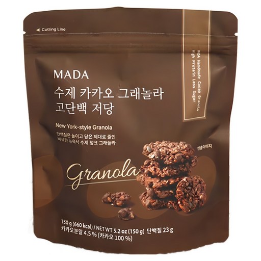 MADA 수제 카카오 그래놀라 고단백 저당