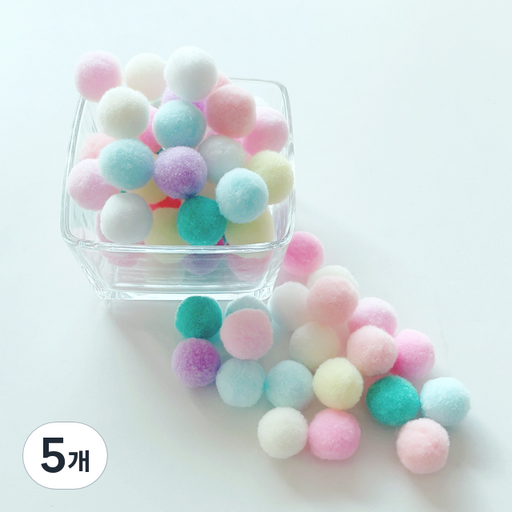컬러 믹스 폼폼이 뿅뿅이 칼라솜 솜방울 10mm-30mm