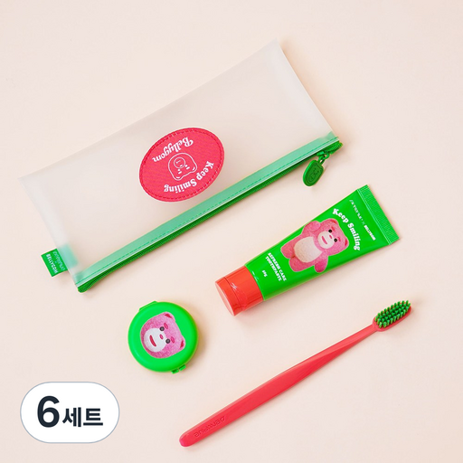 벨리곰 X 덴띠끄 리프레쉬 트래블키트(휴대용 여행용 칫솔 치약 세트)