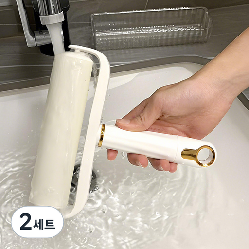 호마켓 재사용 가능한 반영구 물세척 가능한 돌돌이 롤크리너 본체+리필