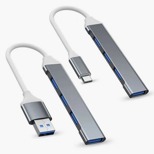 프리야 4포트 USB허브 3.0 멀티포트 C타입 USB타입