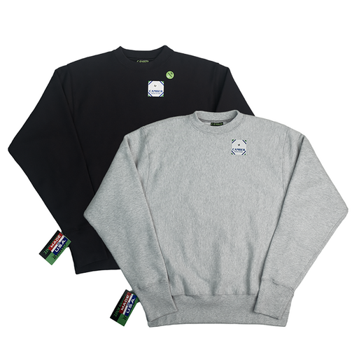 캠버 12oz 크로스 니트 크루넥 스웨트 셔츠 맨투맨  기모 CB234