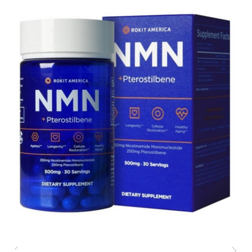 로킷아메리카 NMN  프테로스틸벤 500mg 캡슐, 1개, 60정