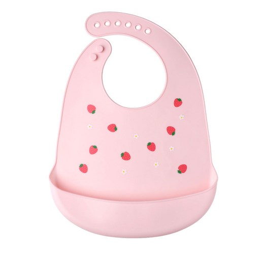 탐사 아기 실리콘 방수 이유식 턱받이