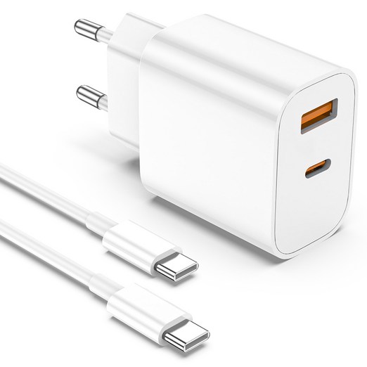 아이폰삼성 전용 고속 충전기 40w 2포트 USB C타입 60W C to C 고속 케이블 2m 포함