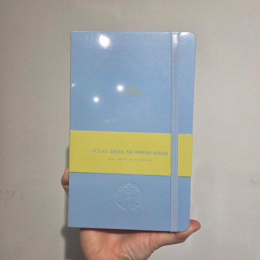 스타벅스 2026 위클리 플래너 다이어리 스카이블루 쇼핑백 세트