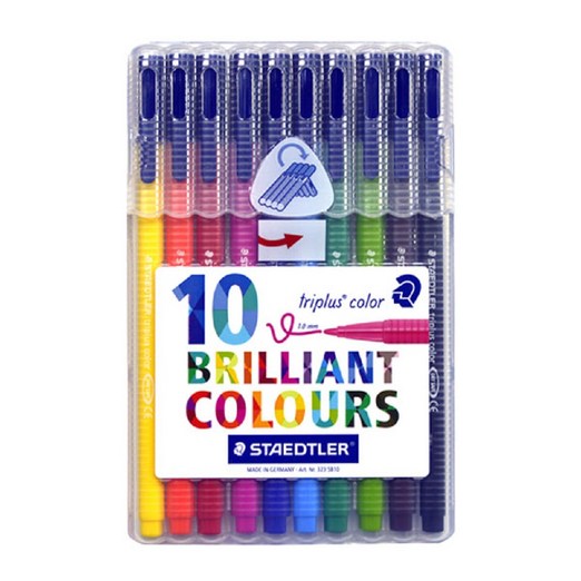 스테들러 트리플러스 사인펜 10색 세트 323 SB10, 10색세트