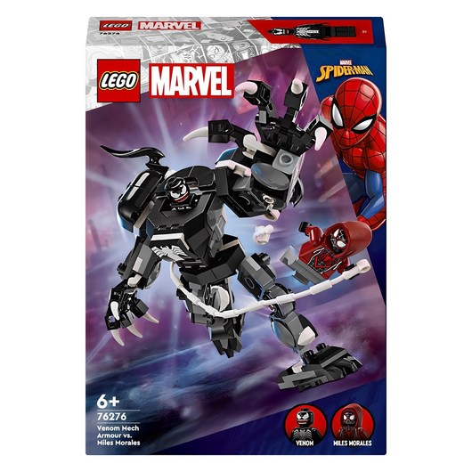 레고 마블 76276 베놈 맥 로봇 대 마일스 모랄레스, 혼합색상, 1개
