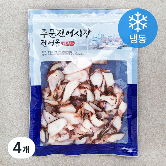 주문진어시장건어물 가문어 슬라이스 (냉동), 300g, 4개