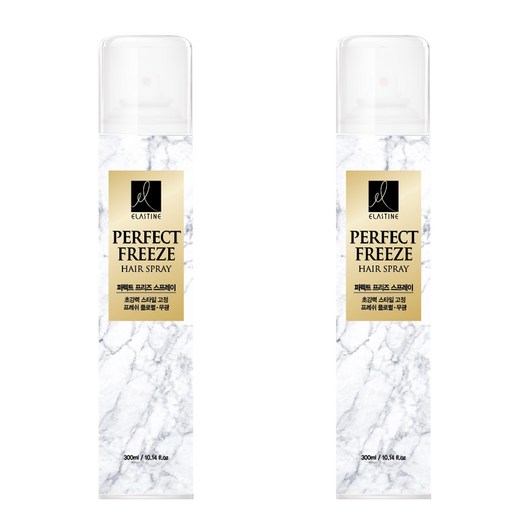 엘라스틴 퍼펙트 프리즈 헤어 스프레이 스타일링제, 300ml, 2개