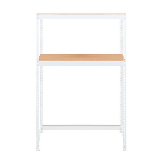 스피드랙 V2 세탁기 선반 2단 1100 x 600 x 1800 mm, 화이트