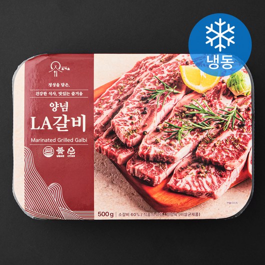 강강술래 홈채움 양념 LA갈비 (냉동), 500g, 1개