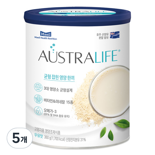 오스트라라이프 산양유 단백질, 360g, 5개