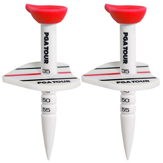 PGA투어 높이 조절 컨트롤 골프티, 레드