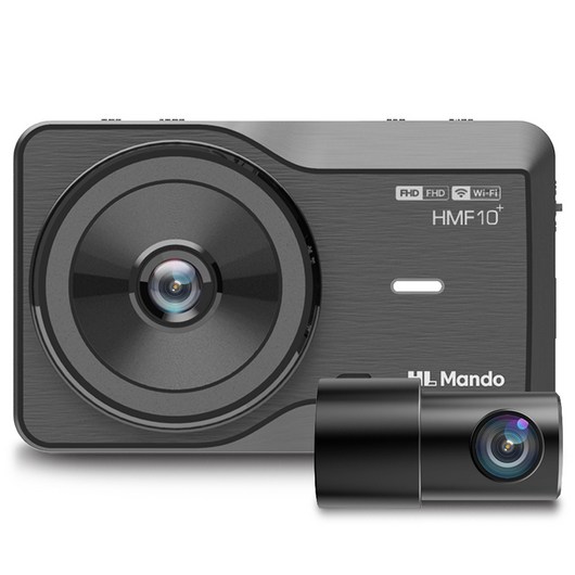 만도 와이파이 전후방 FHD 2채널 블랙박스 HMF10+, 64GB, 장착할인쿠폰 + 와이파이동글 + 거치대 + 상시전원 케이블 + 후방카메라 + 후방카메라 케이블