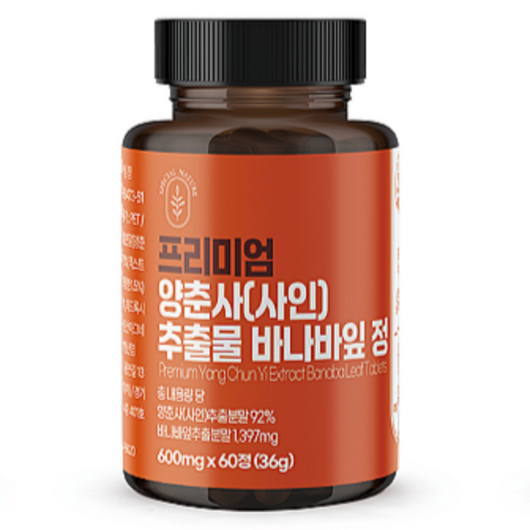 Special Nature 프리미엄 양춘사추출물 바나바잎 정 36g, 60정, 1개