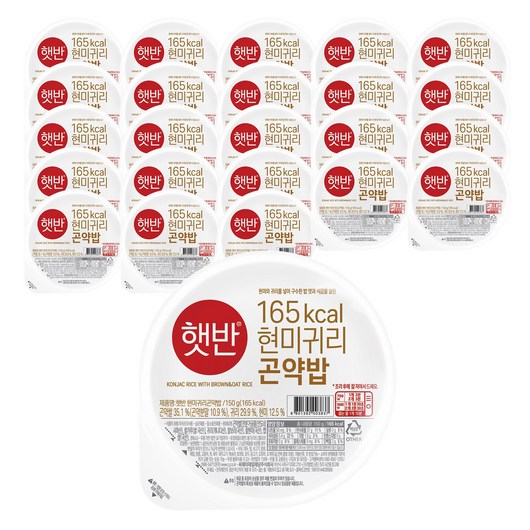 곤약밥 햇반 현미귀리곤약밥, 150g, 24개