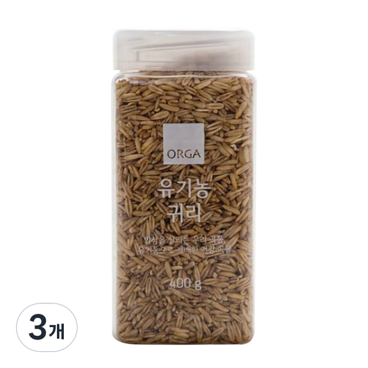 ORGA 유기농 귀리, 400g, 3개