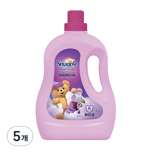 스너글 무드테라피 섬유유연제 드림 판타지 본품, 2L, 5개