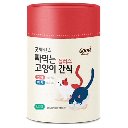 굿밸런스 고양이 짜먹는 간식 플러스 60p, 혼합맛(참치/연어), 12g, 1세트