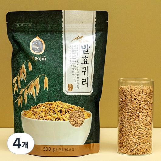 올고진 유산균 발효 귀리, 500g, 4개