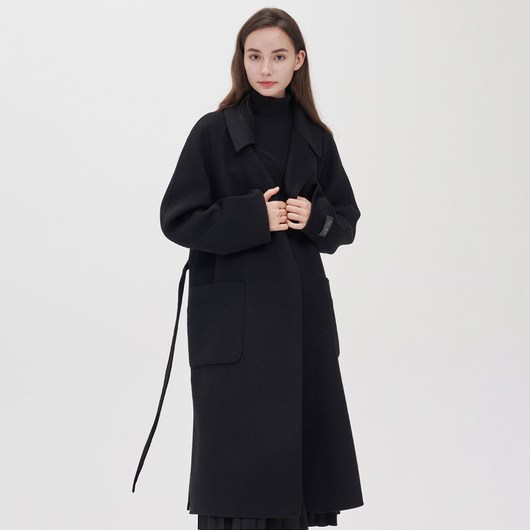 210에디트 여성용 캐시미어 핸드메이드 코트 ZD4CT530