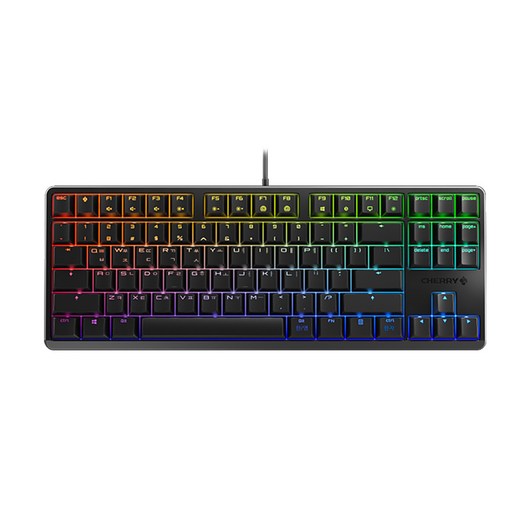 CHERRY 기계식 유선 텐키리스 키보드, 블랙, G80-3000S TKL, 저소음 적축