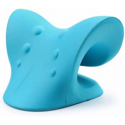 오리지널 켄코 뒷목 구름 경추 견인 장치 목 통증 완화를 위한 인체공학적 베개 혹 제거기 및 불안 완화 더 나은 수면 삶의 질을 근육 이완기