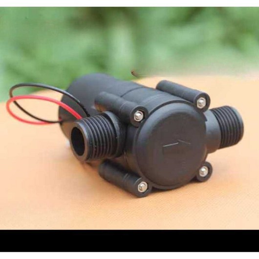 휴대용 수력발전기 터빈 계곡 소형 미니 1000W 220V 야외 모터 알루미늄, 블랙 12v, 1개