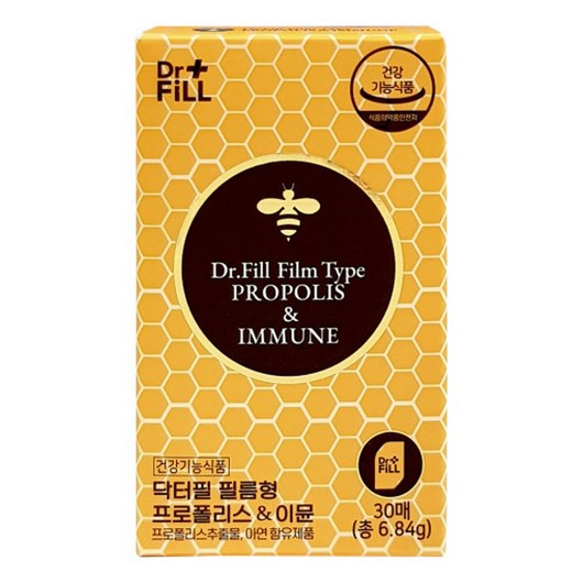 닥터필 필름형 수용성 프로폴리스 이뮨 228mgx30매 5통 호주산 플라보노이드 아연 체력, 7g, 2개